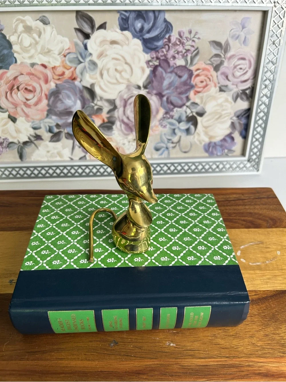 Vintage brass big earred mcm mouse